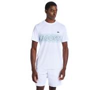 Lacoste Small Croc Logo Stripe Homme - T-Shirts, Blanc - Taille M White M