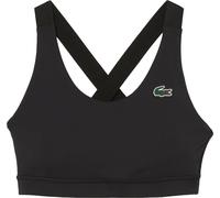 Lacoste - Soutien-gorge de sport avec bretelles croisées dans le dos pour femme GT2263 (S) (Noir)