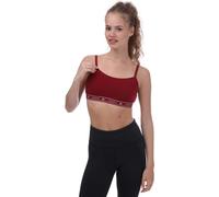 Lacoste - soutien-gorge de sport "Bandeau" pour femme GT1782 (XL) (Bourgogne)