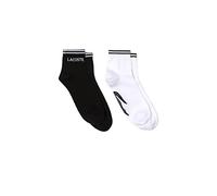 Lacoste Sport Chaussettes Mixte - Lot de 2 , Noir/Blanc, 43-46