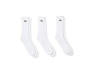 Lacoste Sport Chaussettes Mixte - Lot de 3 , Blanc/Blanc-Blanc, 39-42