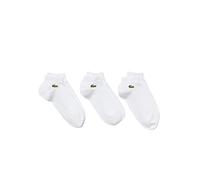 Lacoste Sport Chaussettes Mixte - Lot de 3 , Blanc/Blanc-Blanc, 43-46
