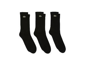 Lacoste Sport Chaussettes Mixte - Lot de 3 , Noir/Noir-Noir, 47-50