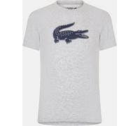 Lacoste Sport Print Crocodile Jersey Regular Fit T-Shirt Argent/Bleu S Male