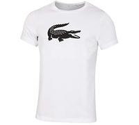Lacoste Sport - TH3377 - T-Shirt - Homme - Blanc (Blanc/Noir Au8) - Taille: L (Taille fabricant:5)