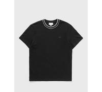 Lacoste STRETCH PIQUÉ STRIPE COLLAR T-SHIRT men Shortsleeves black taille: L