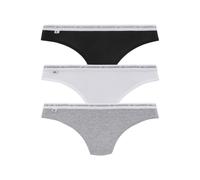 LACOSTE String gris basalte / noir / blanc, Taille XS