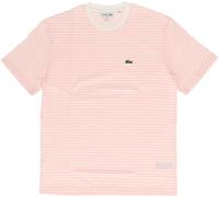 Lacoste Striped Heavy T-Shirt Rose/Blanc M Male