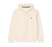 Lacoste - Sweat à capuche zippé en molleton - Homme - Sweatshirts et sweats à capuche - Blanc - Taille: L