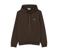 Lacoste - Sweat à Capuche Zippé en Molleton - Homme - Sweatshirts et sweats à capuche - Brun - Taille: M