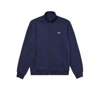 Lacoste - Sweat à Zip Bleu en Molleton de Coton - Homme - Sweatshirts et sweats à capuche - Bleu - Taille: S