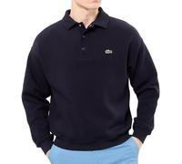 Lacoste Sweat Polo Marine Homme Loose Fit Pique