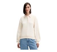 Lacoste - SweaT-shirt à col polo - Femme - Sweatshirts et sweats à capuche - Beige - Taille: 36 FR