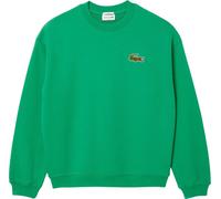 Lacoste - Sweat-shirt "Accent" homme/femme unie en molleton coupe loose GT7006 (S) (Vert)