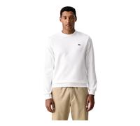 Lacoste, Homme, Sweatshirts et sweats à capuche, Blanc, Taille: S Classic Fit Cotton Fleece SweaT-shirt