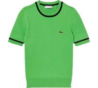 Lacoste - Sweat-shirt femme manches courtes côtelé GT4222 (36 FR) (Vert)