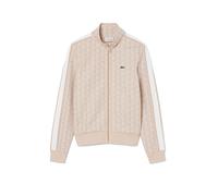 Sweat à capuche Lacoste Paris Monogramme zippé beige blanc - L