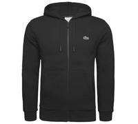 Lacoste Sweat à capuche zippé Homme molleton logo brodé Noir XXL