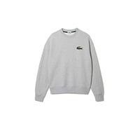 Lacoste Sweatshirt Loose Fit Mixte , Argent Chine, M