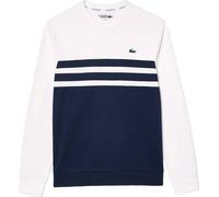 Lacoste - Sweatshirt Stretch pour Homme - Tennis GT230 (M) (Blanc/Bleu marine)