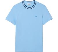Lacoste - T-shirt à col rayé pour homme Piqué GT6009 (XS) (Bleu ciel)