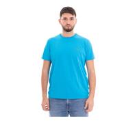 Lacoste - T-Shirt Cotone Pima Homme - Homme - Tops - Bleu - Taille: S