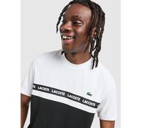 Lacoste T-shirt Croc Colour Block Tape - Blanc 8/XXXL