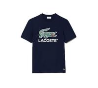 Lacoste T-Shirt de Sport à Manches Longues pour Homme, Bleu Marine, XXL