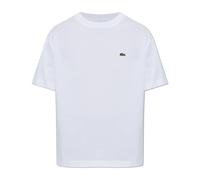 Lacoste - T-shirt doux en coton coupe décontractée - Femme - Tops - Blanc - Taille: 46 FR