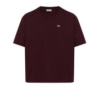 Lacoste - T-shirt doux en coton coupe décontractée - Femme - Tops - Rouge - Taille: 42 FR