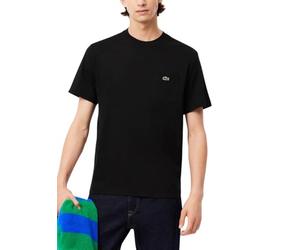 Lacoste T-shirt en coton avec poche poitrine - Noir (UK, Alpha, XXL, standard, noir)