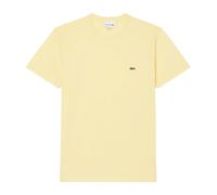 Lacoste - T-shirt en coton Pima - Homme - Tops - Jaune - Taille: M