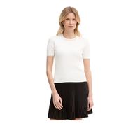 Lacoste - T-shirt en maille torsadée - Femme - Pulls - Beige - Taille: 44 FR