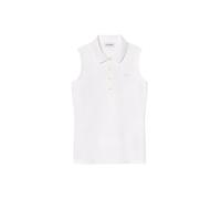Lacoste, Femme, Tops, Blanc, Taille: 34 FR Polo Blanc avec Boutons en Nacre