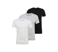 LACOSTE T-Shirt gris chiné / noir / blanc, Taille L