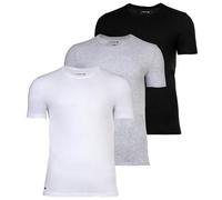 LACOSTE T-Shirt gris chiné / noir / blanc, Taille M