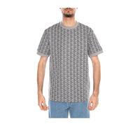 T-shirt Lacoste Monogramme Jacquard manches courtes gris noir - XXL