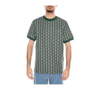 Lacoste - T-Shirt Multi Logo - Homme - Tops - Vert - Taille: S