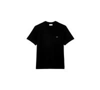Lacoste - T-shirt noir en coton avec poche poitrine - Homme - Tops - Noir - Taille: S