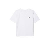 T-shirt Lacoste V Neck Logo manche courte blanc femme - 38