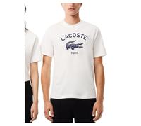 T-shirt Lacoste Big Logo Ultra-Dry à manches courtes blanc pur - M