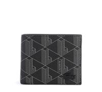 Lacoste Portefeuille Money Pieces Billfold pour Homme, Monogramme Noir Gris, Monogramme Noir Gris, Western