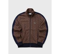 Sweat à capuche Lacoste Paris Monogramme à fermeture éclair complète marron bleu marine - XXL