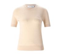 Lacoste - Tricot ras du cou - Femme - Pulls - Beige - Taille: 40 FR