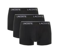 Lacoste - Tripack Boxers Coton Stretch - Homme - Sous-vêtements - Noir - Taille: M