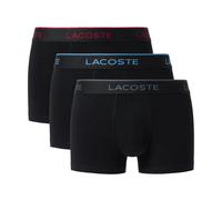 Lacoste - Tripack Boxers Coton Stretch - Homme - Sous-vêtements - Noir - Taille: S