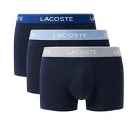 Lacoste - Tripack Boxers Cotton Trunk - Homme - Sous-vêtements - Bleu - Taille: XL