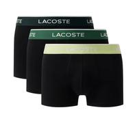 Lacoste - Tripack Boxers Cotton Trunk - Homme - Sous-vêtements - Noir - Taille: XS