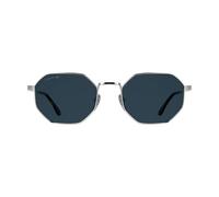 Lacoste Unisex Adult Sunglasses L280S - Silver with Solid Blue Lens