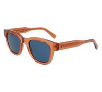 Lacoste Unisex L6023S 204 Lunettes de soleil Bio-inject Marron Bleu Ronde Normale